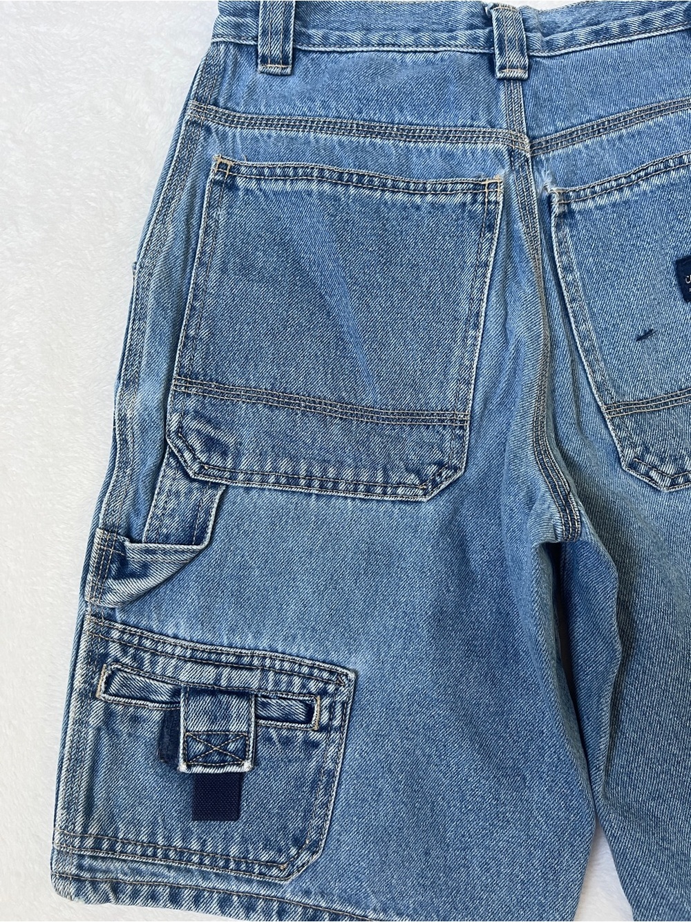 VTG Canyon River Blues Carpenter Denim Shorts 9” inseam sz 10R Streetwear 90s - Picture 9 of 9